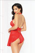 Seductress Babydoll Set 10867 Red S (H)